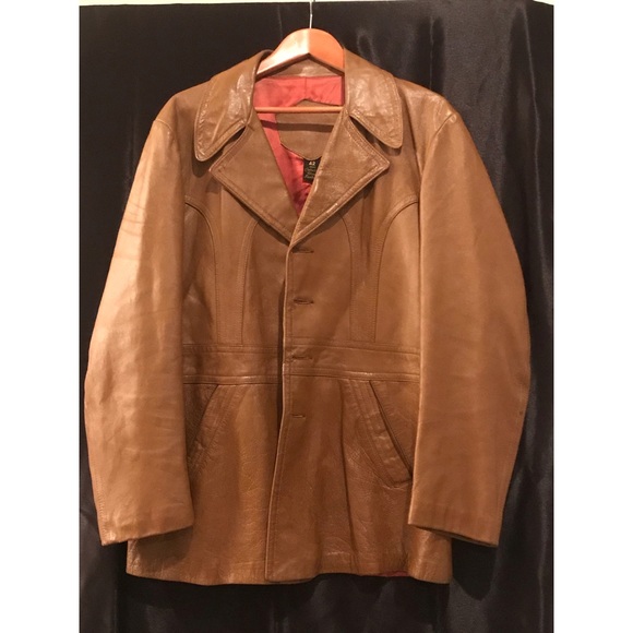 Cabretta Glove Leather Jacket - Honey Color Sz 42 - Picture 3 of 15